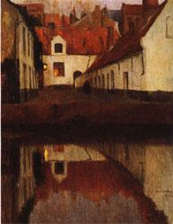 Albert Baertsoen Little Town on the Edge of Water(Flanders)